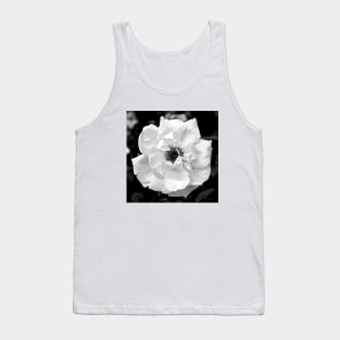 White Flower Tank Top